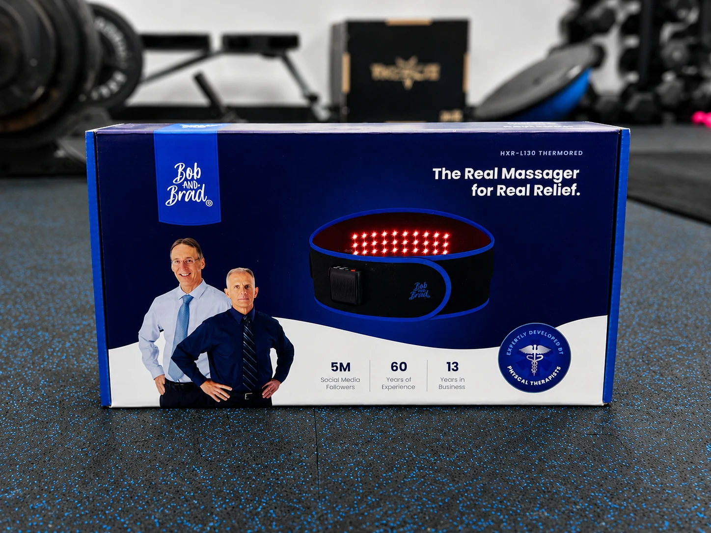 Bob and Brad ThermoRed Belt Packaging Bob and Brad ThermoRed Heating Pad Belt Massager retail box