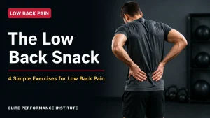 The Low Back Snack: 4 Simple Exercises for Low Back Pain