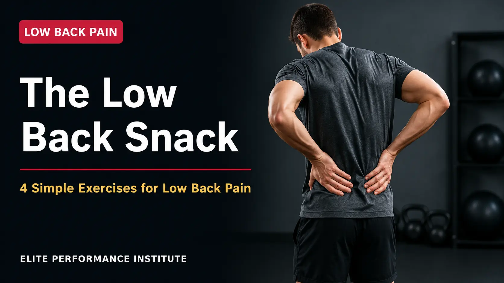Read more about the article The Low Back Snack: 4 Simple Exercises for Low Back Pain